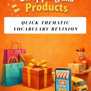 Services, Shopping and Products: Quick Thematic Vocabulary Revision